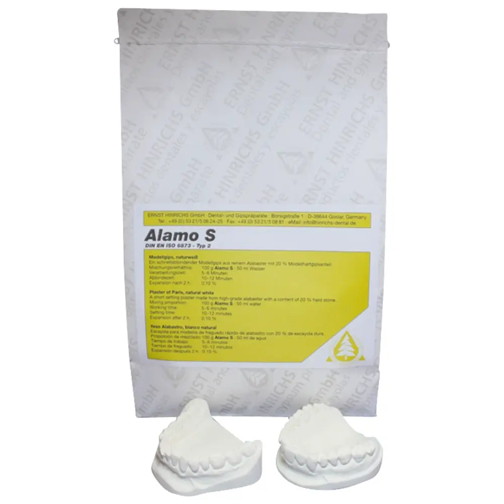 ERNST HINRICHS Alamo-S - Sack 25 kg Modellgips naturweiß