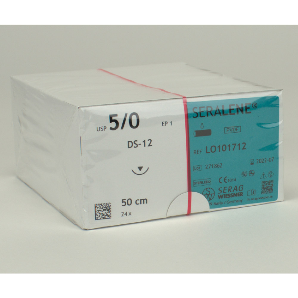 Seralene blau USP 5/0 DS-12 2Dtz