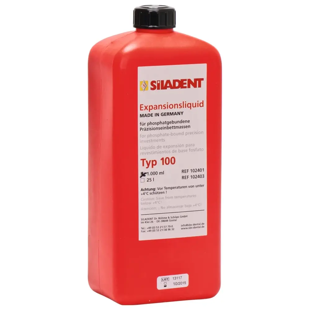 SILADENT Expansionsliquid Typ 100 - Flasche 1 Liter Typ 100