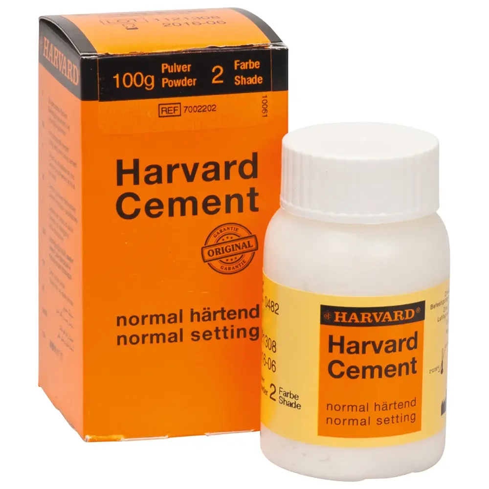 Harvard Dental International Harvard Cement normal härtend Pulver - Klinikpackung 100 g Pulver 2 . weißlichblau