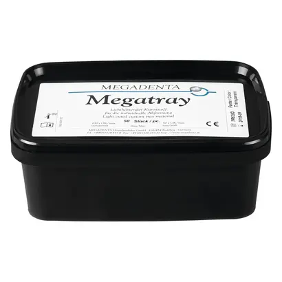 MEGADENTA Dentalprodukte GmbH Megatray Löffelplatten OK transpa. Pa 50