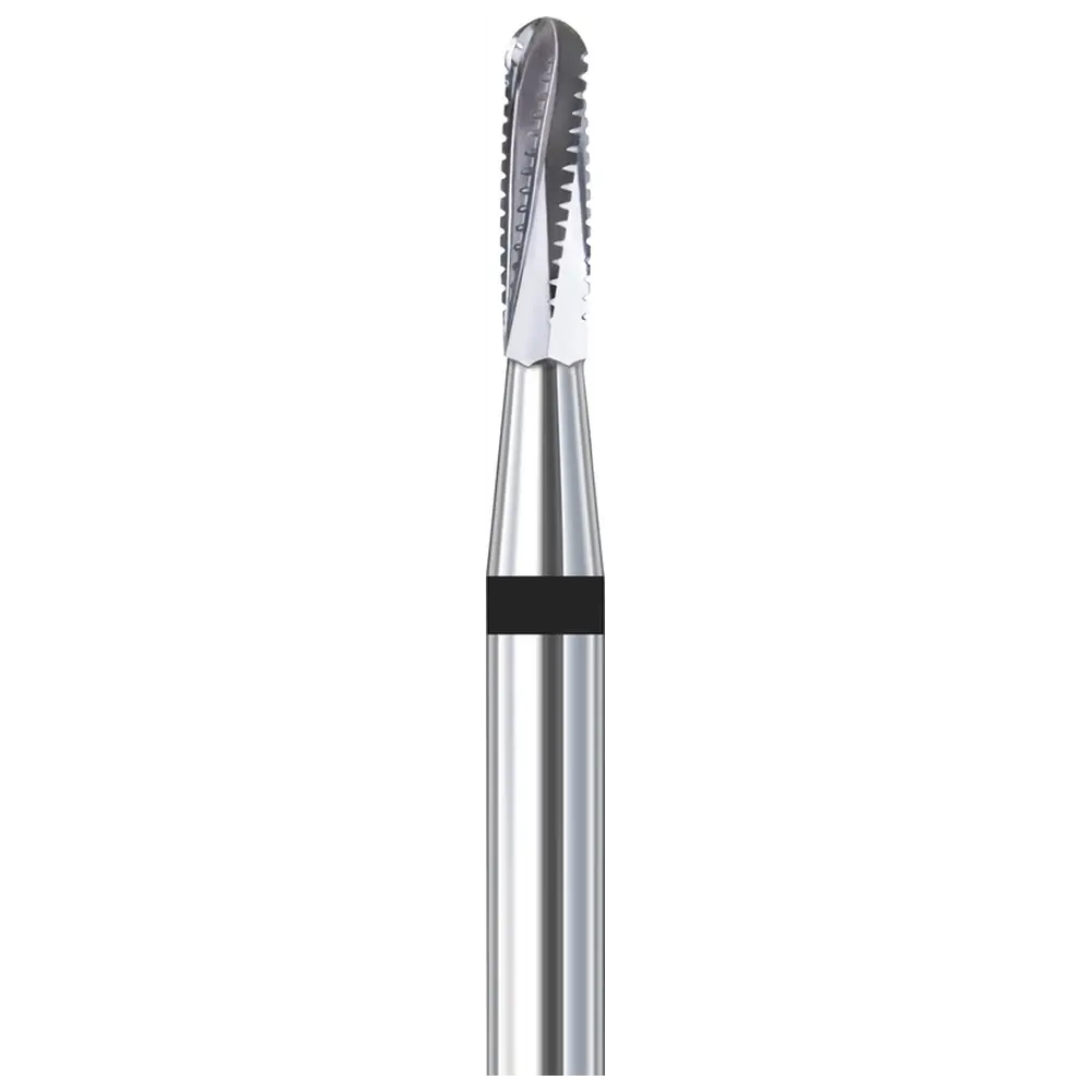 Busch Kronentrenner 36R - Packung 6 Stück schwarz feiner Querhieb, FG, Figur 139 rund, 4,5 mm, ISO 012