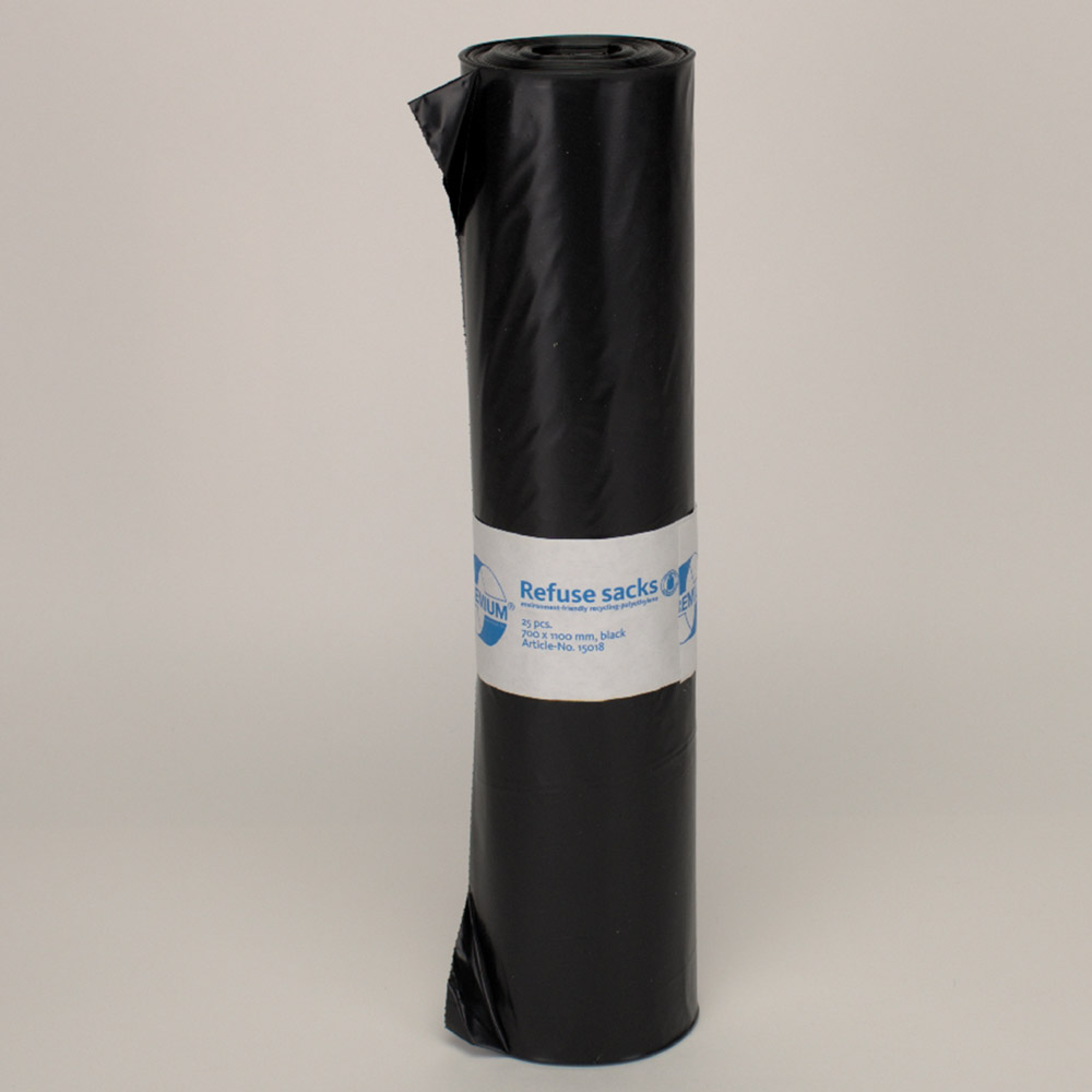 Abfallsack 120l T60 black 70x110cm 25St