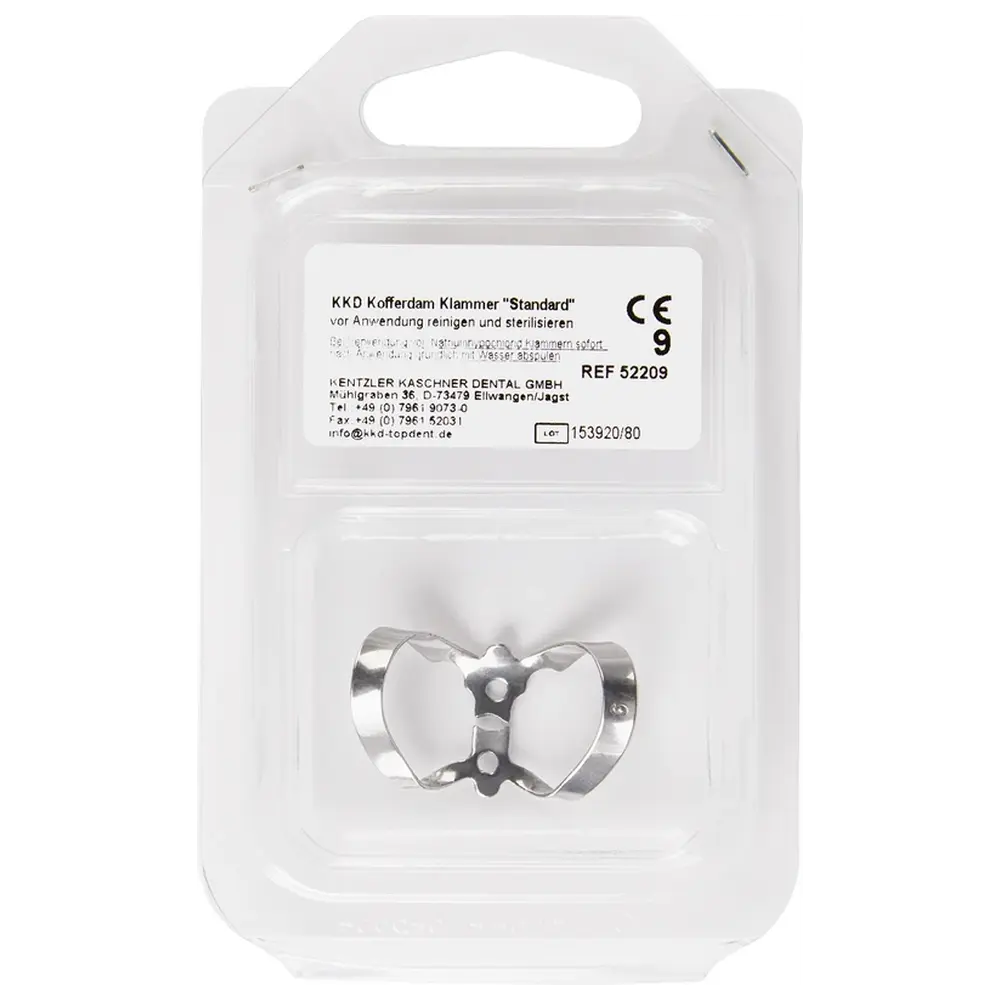 Kentzler-Kaschner KKD® Klammern Standard - Stück anterior Nr. 9, für labiale Karies