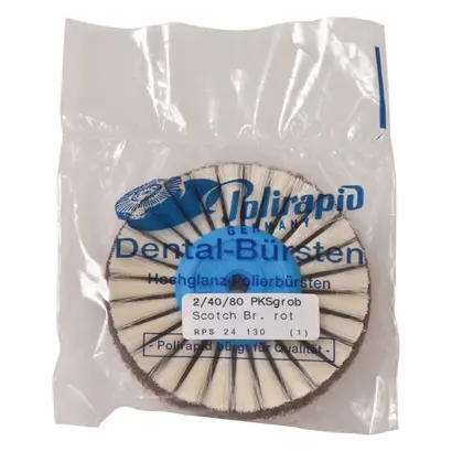 Polirapid Dr. Montemerlo GmbH & Co. KG PRIMA-Rundbürste 2/40/80mm grob 2-reihig 3M Scotch-Brite St