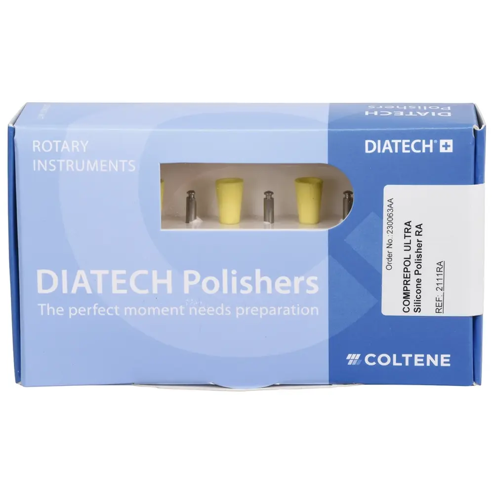 COLTENE DIATECH COMPREPOL ULTRA - Packung 10 Stück gelb, RA, Figur 030 Kelch, 9,5 mm, ISO 060