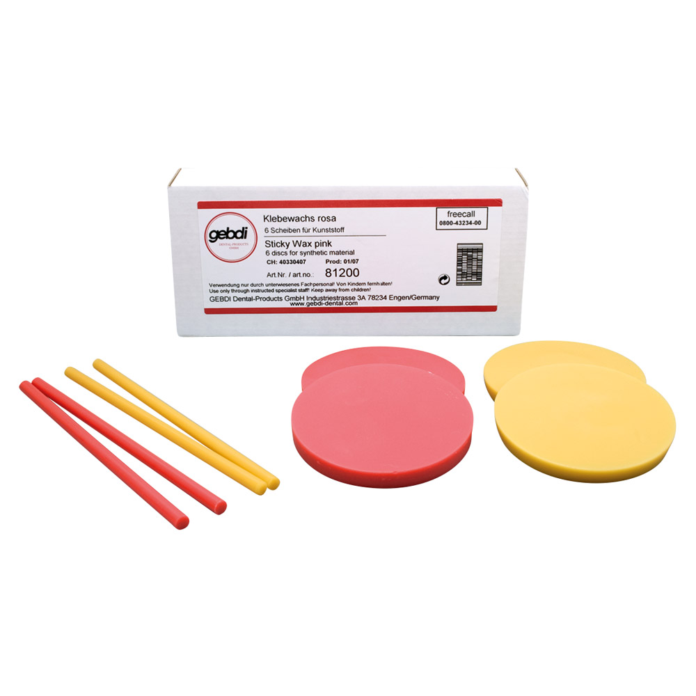 GX99314_Klebewachs_rosa_Scheiben__6St Klebewachs rosa Scheiben 6St