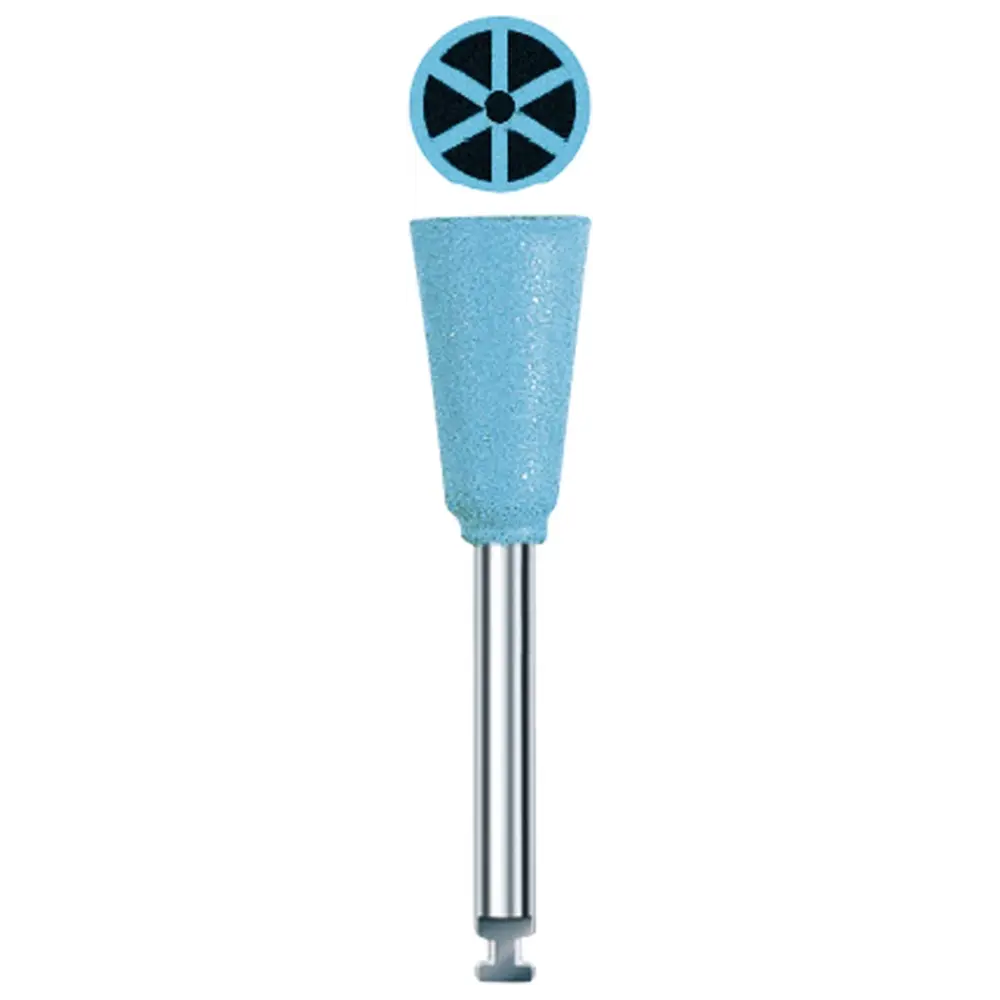 Edenta Prophy Polierer Pasteless - Packung 12 Stück blau, Länge 10,5 mm, ISO 060