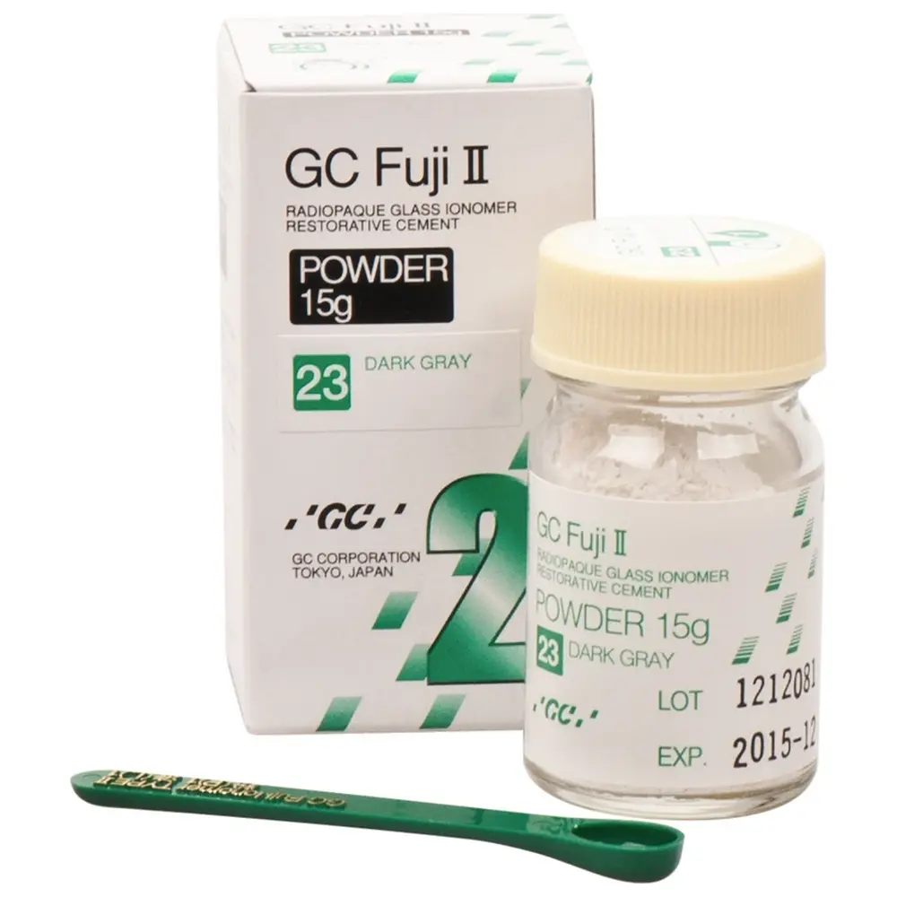 GC Fuji II - Packung 15 g Pulver dunkelgrau C4