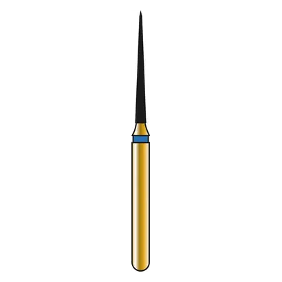 COLTENE DIATECH Diamanten G859 - Packung 5 Stück blau mittel (M), FG, Figur 166 Konus spitz, 10 mm, ISO 010