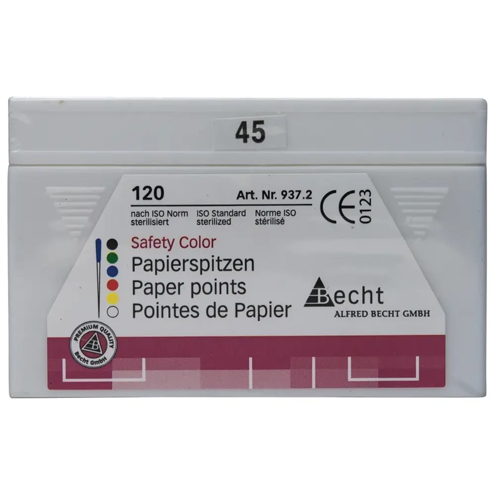 Becht Papierspitzen Safety Color - Packung 120 Stück ISO 045