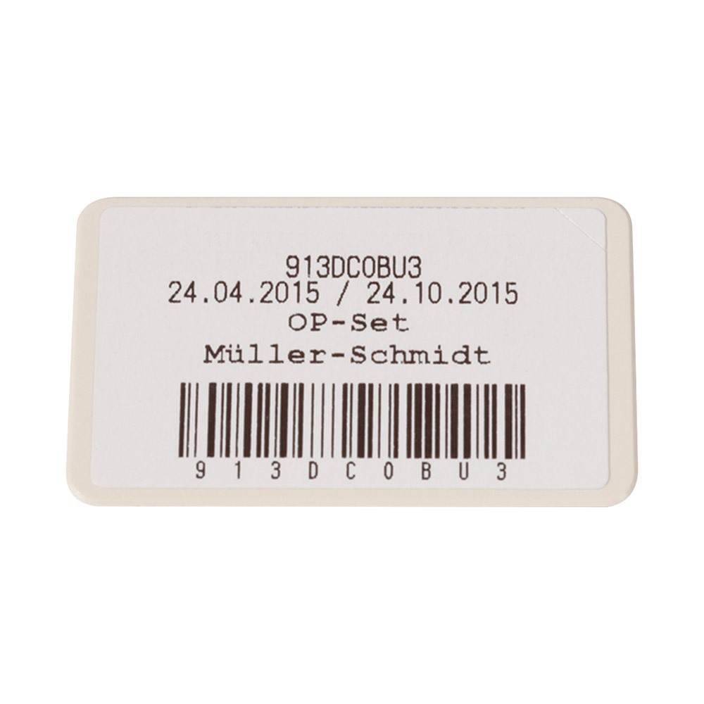 Barcode-Schild MELAstore Box weiß 10St