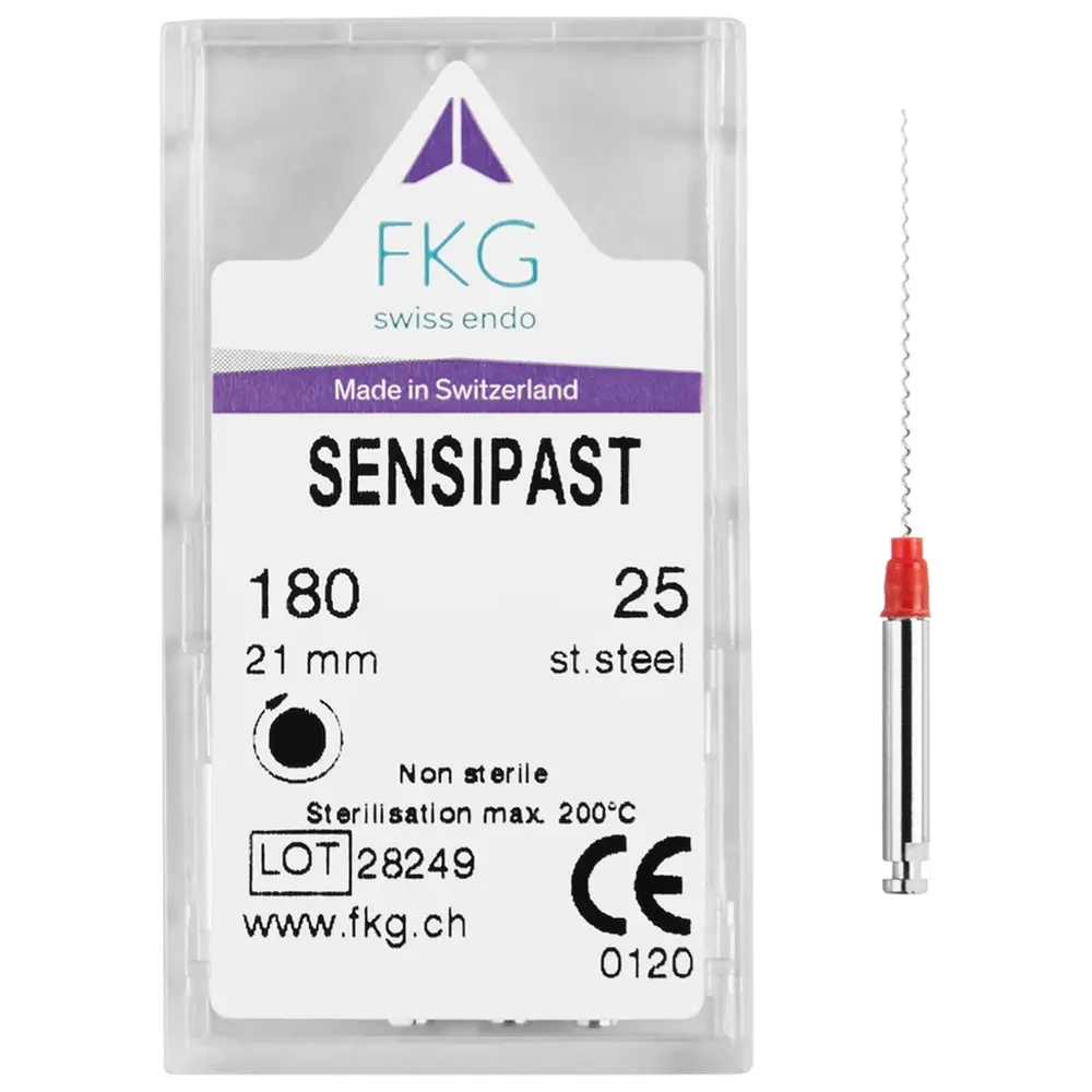 American Dental FKG Sensipast - Packung 4 Stück 21 mm ISO 025