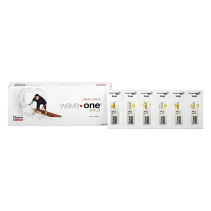 DENTSPLY Tulsa Dental Specialties WAVEONE GOLD Papierspitzen SMALL gelb Pa 180