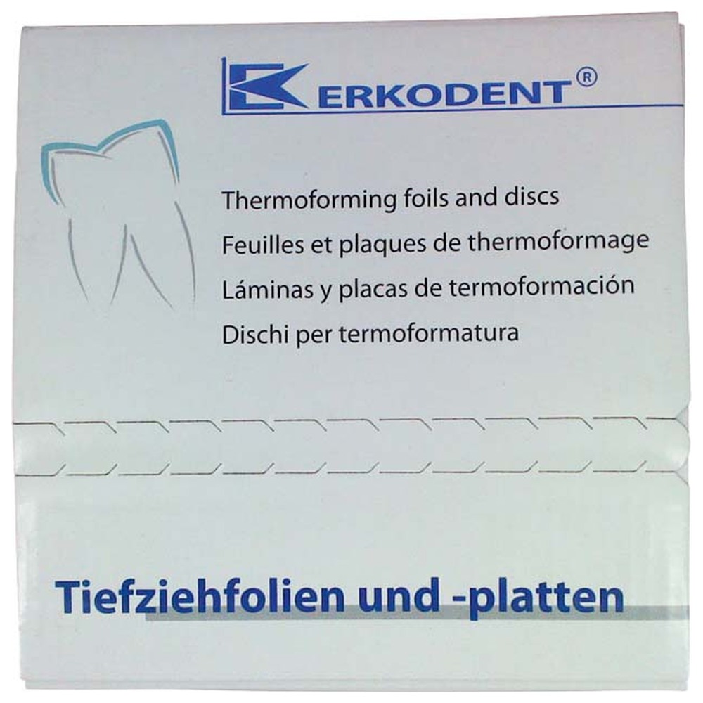 ERKODENT Erkoplast-PLA - Packung 50 Stück PLA-R rosa, Ø 120 mm, Stärke 1,5 mm
