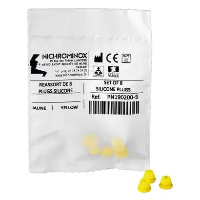 Nichrominox Silikon-Einsätze gelb Pa 8