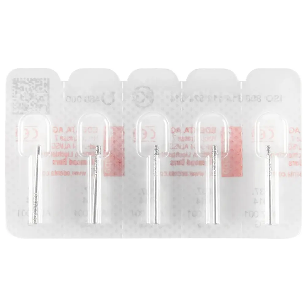 Edenta Diamanten 837 - Packung 5 Stück Standard, FG, Figur 111 Zylinder flach, 8 mm, ISO 014