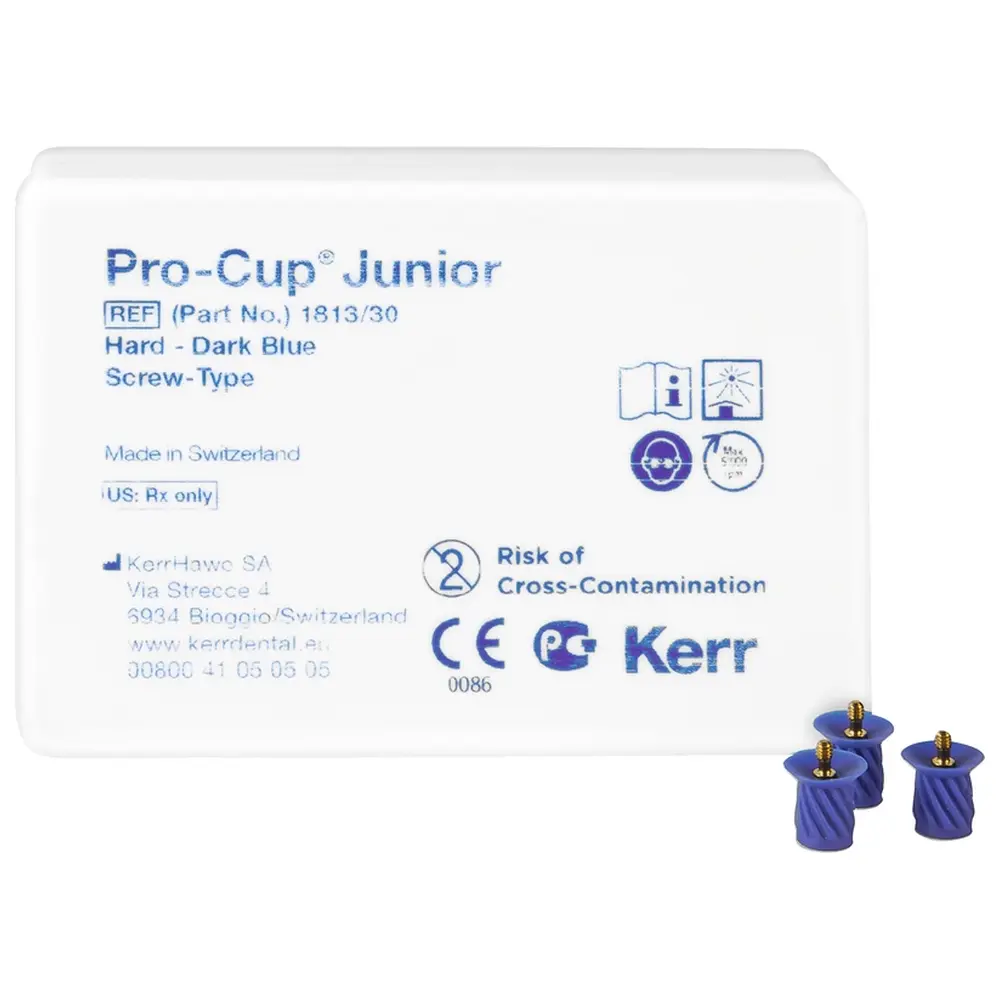 Kerr Pro-Cup™ Junior - Packung 30 Stück dunkelblau hart, Screw-Type