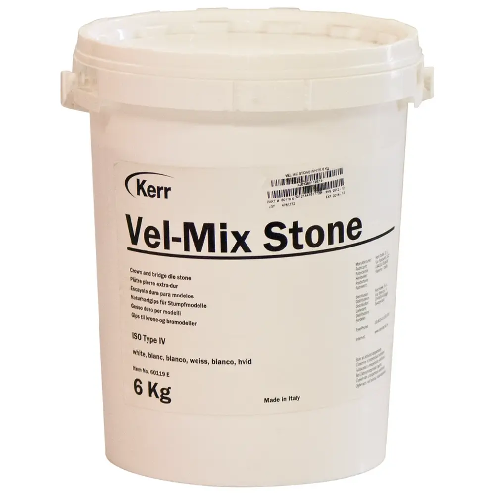 Kerr Vel-Mix Stone - Eimer 6 kg Superhartgips weiß