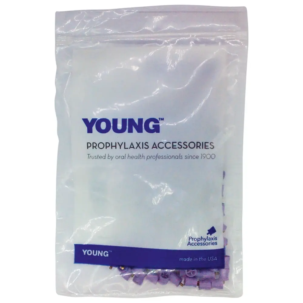 Young Dental Young™ Prophylaxekelch Petite Web - Packung 144 Stück lila kurz, weich, Screw-Type