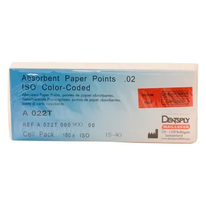 MAILLEFER INSTRUMENTS HOLDING Sàrl Papierspitzen farbc.Taper.02 27mm ISO015-040 Sortiment