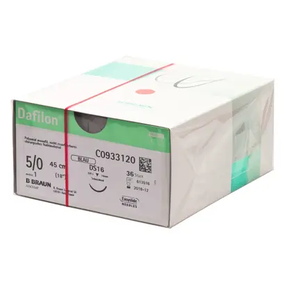 B. Braun Surgical S.A. DAFILON blau DS16 5/0 45cm, 1 Pa 36