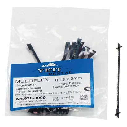 Yeti Dentalprodukte GmbH Sägeblätter 0,18x3mm Pa 12