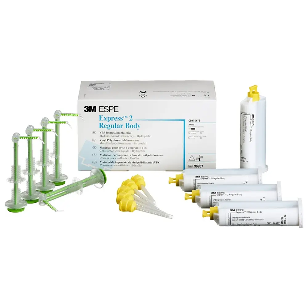 Solventum Dental Solutions Express™ 2 - Refill Packung 4 x 50 ml Doppelkartusche Regular Body, Zubehör