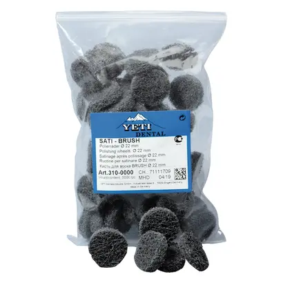 Yeti Dentalprodukte GmbH SATI BRUSH Polier Rad 22mm Pa 50
