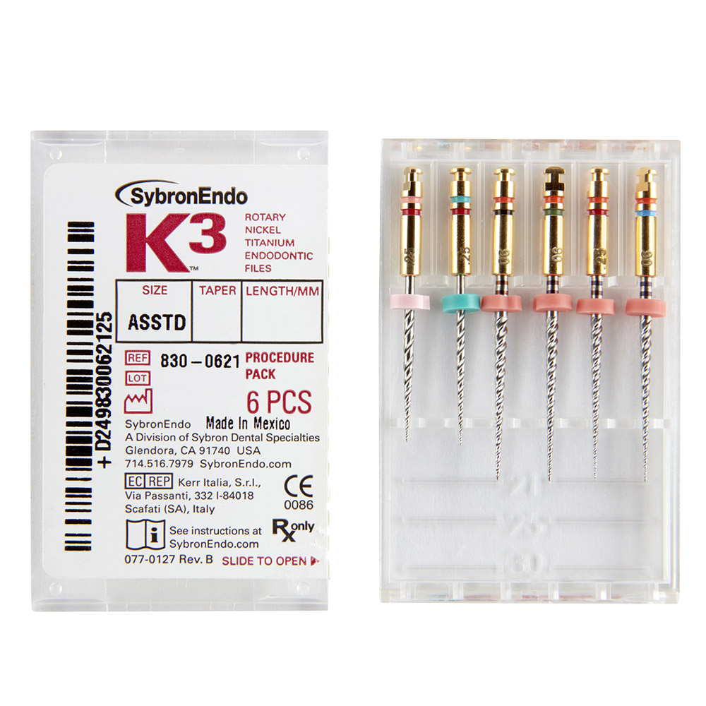 K3 NiTi-Files .06 25mm Procedure-Pa
