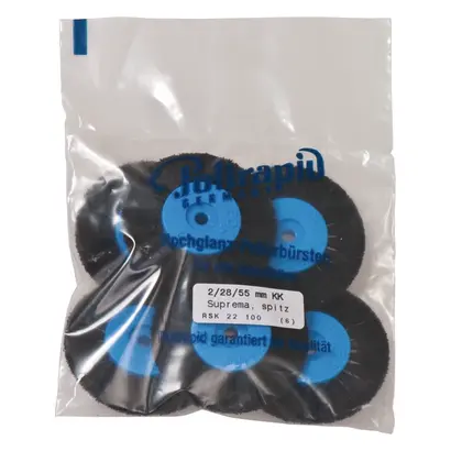 Polirapid Dr. Montemerlo GmbH & Co. KG SUPREMA Rundbürste 2/28/55mm SKs spitz 2-reihig m.KK Pa 6