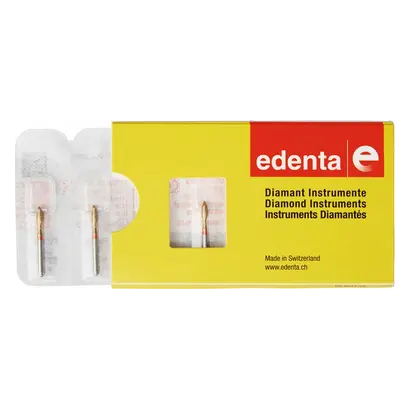 Edenta DIACUT V368 - Packung 5 Stück rot fein, FG, Figur 257 Knospe, 5,5 mm, ISO 020