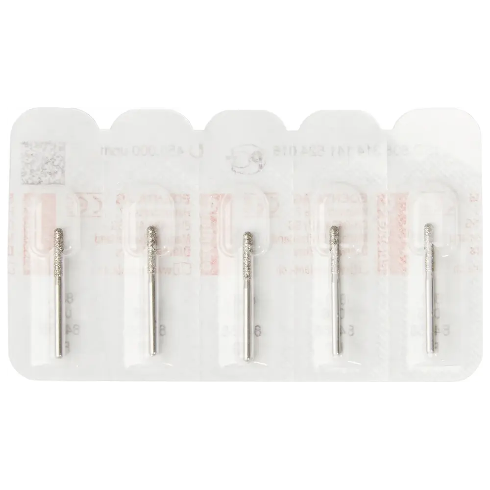 Edenta Diamanten 881 - Packung 5 Stück Standard, FG, Figur 141 Zylinder rund, 6 mm, ISO 016