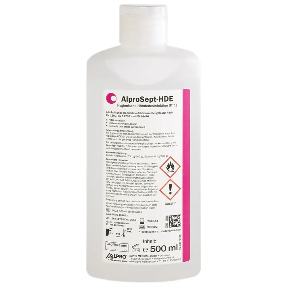 ALPRO MEDICAL AlproSept-HDE - Flasche 500 ml ALPRO MEDICAL AlproSept-HDE - Flasche 500 ml