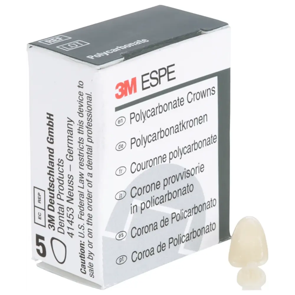 Solventum Dental Solutions Polycarbonat-Kronen - Packung 5 Stück Nr. 26