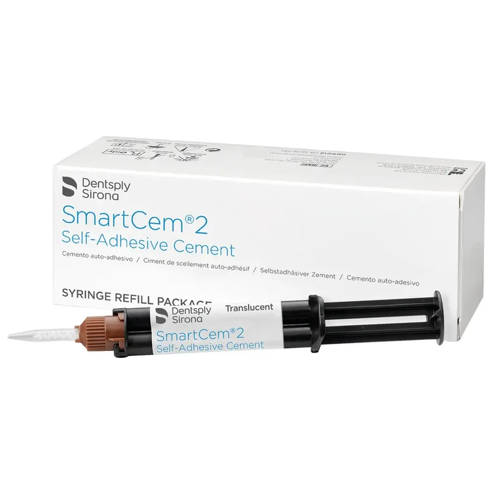Dentsply Sirona SmartCem® 2 - Nachfüllpackung 2 x 5 g Spritze transluzent, 20 Mischkanülen