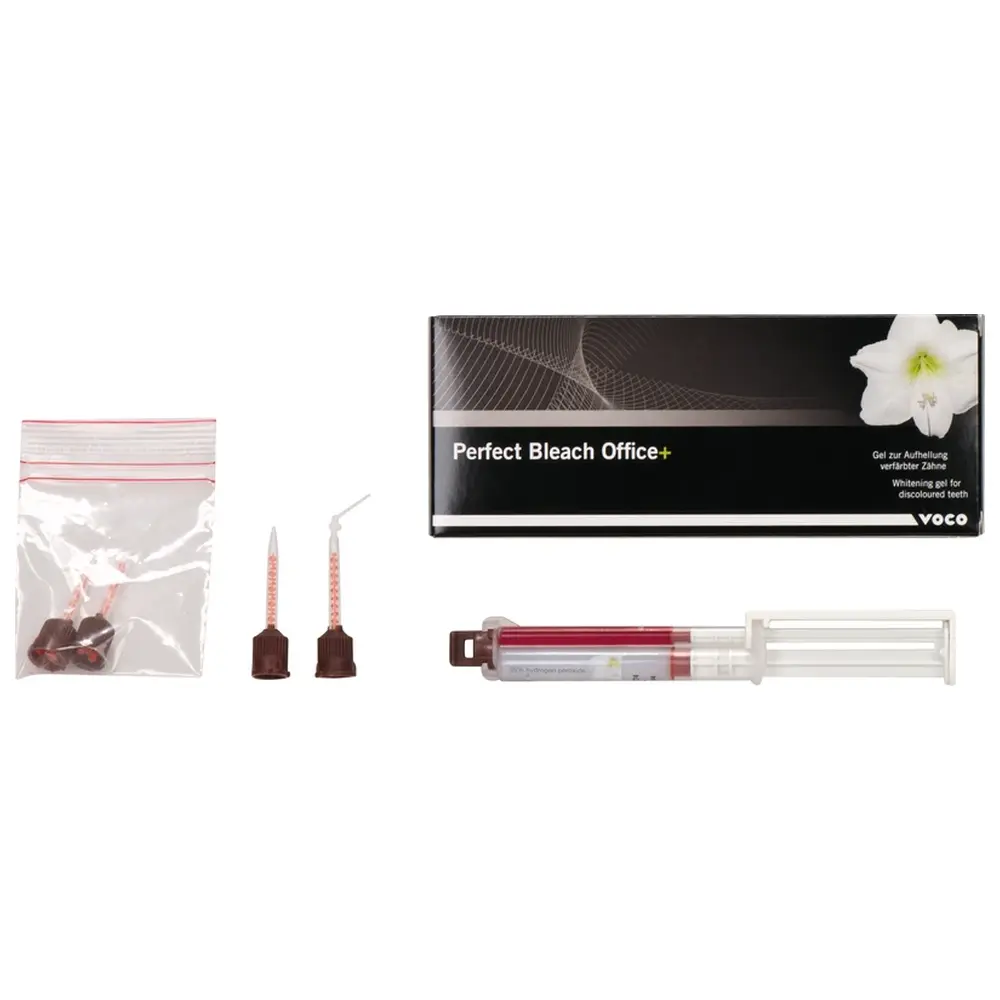 VOCO Perfect Bleach Office+ - Packung 4 ml Gel Spritze, Mischkanülen Typ 14
