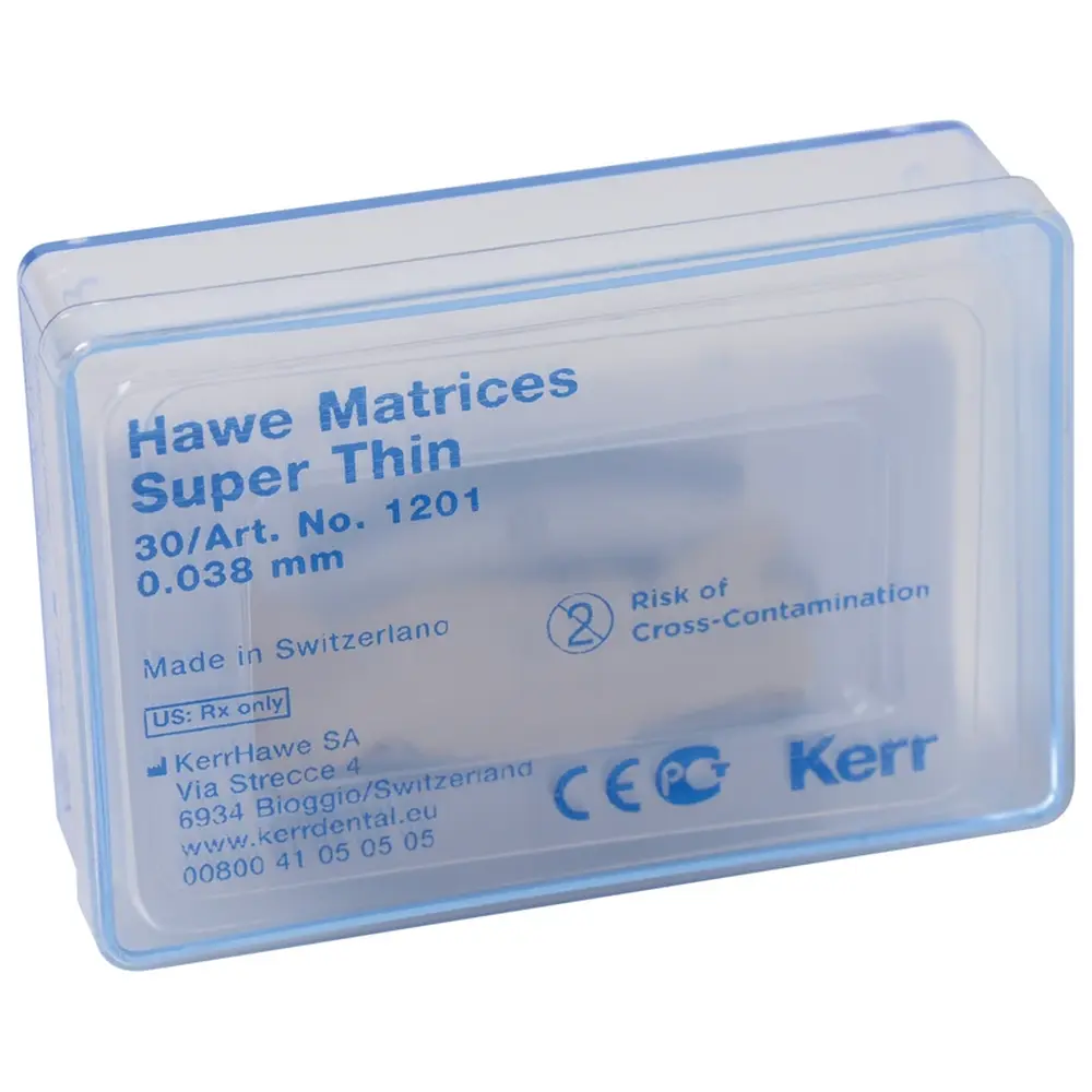 Kerr Matrizen Super-Dünn - Packung 30 Stück Stärke 0,038 mm, Nr. 1201