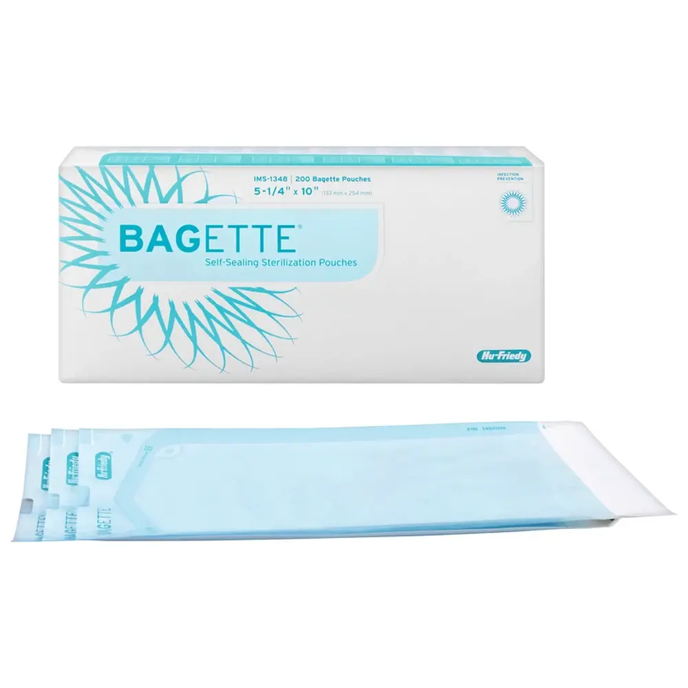 Hu-Friedy IMS Bagette Sterilisationstüten - Packung 200 Stück, IMS-1348, 133 x 254 mm