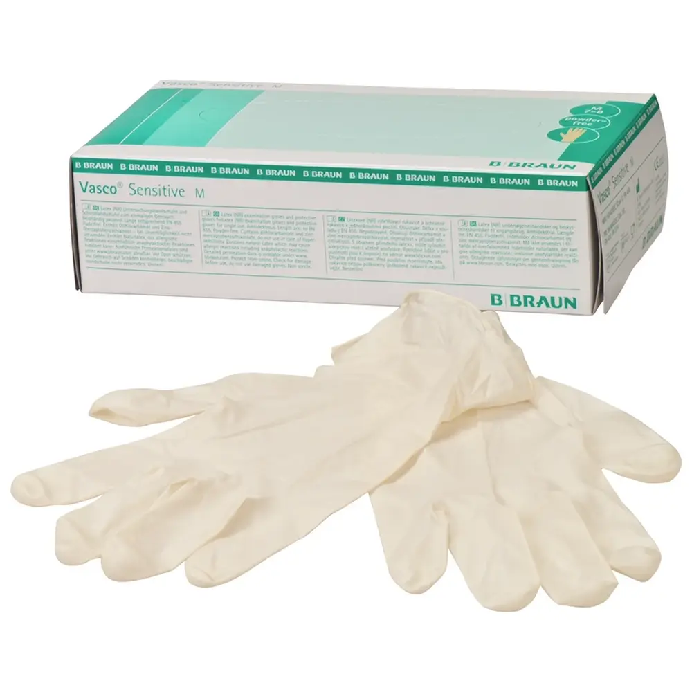 B. Braun Vasco® Sensitive - Packung 100 Stück puderfrei, weiß, M