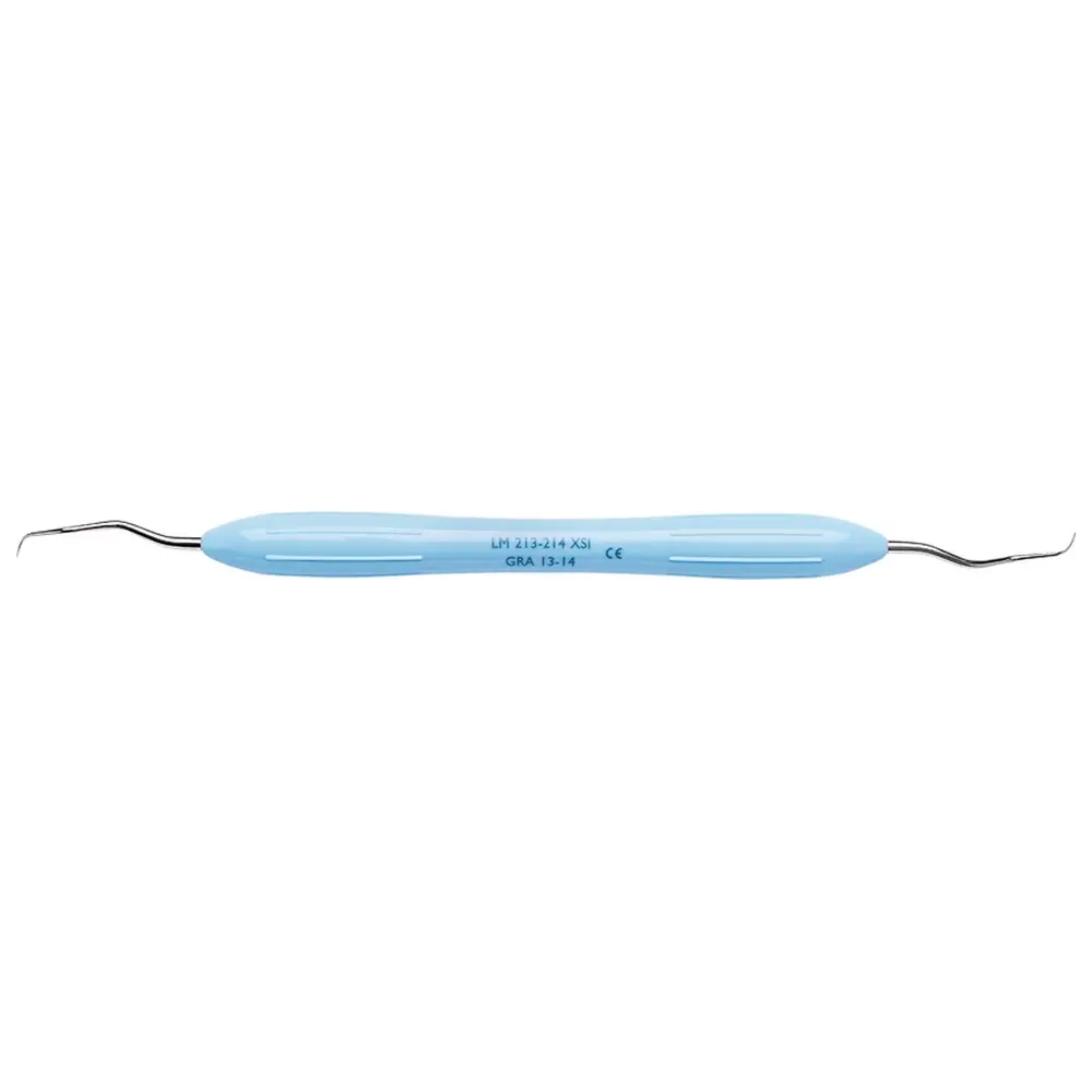 Medicom LM DuraGradeMAX™ Gracey - Stück Figur 13/14, distal, Prämolaren/Molaren, hellblau, LM-ErgoMax™ Griff