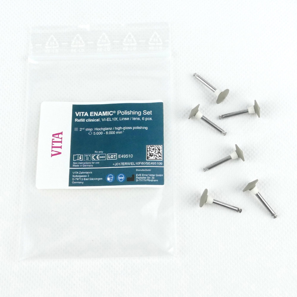 Polierinstrum. Wst Linse L10F grau 6St