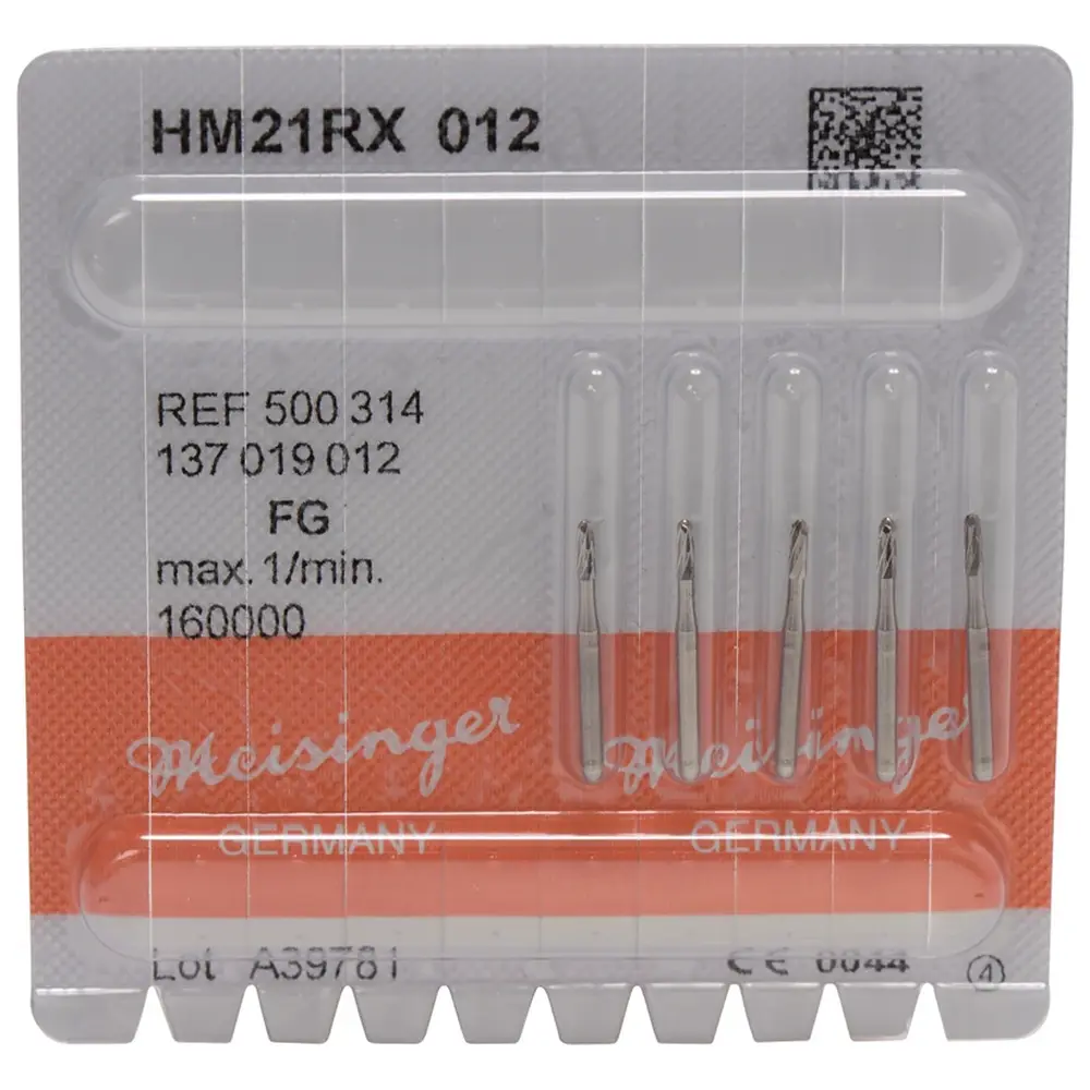 Hager & Meisinger Kronentrenner HM 21RX - Packung 5 Stück Kreuzverzahnung, FG, Figur 137, 4,1 mm, ISO 012