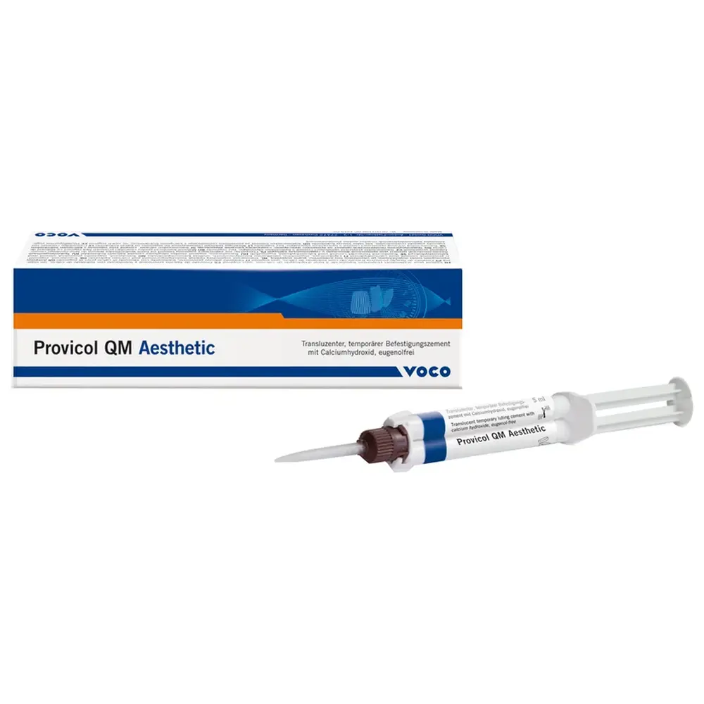 VOCO Provicol QM Aesthetic - Packung 5 ml QuickMix Spritze, 10 Mischkanülen Typ 10