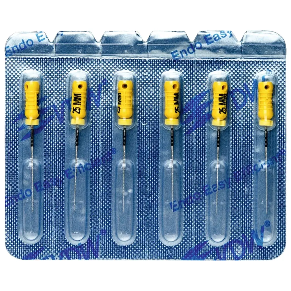 VDW STERILE Hedstroem Feilen - Blisterpackung 6 Stück 25 mm ISO 020