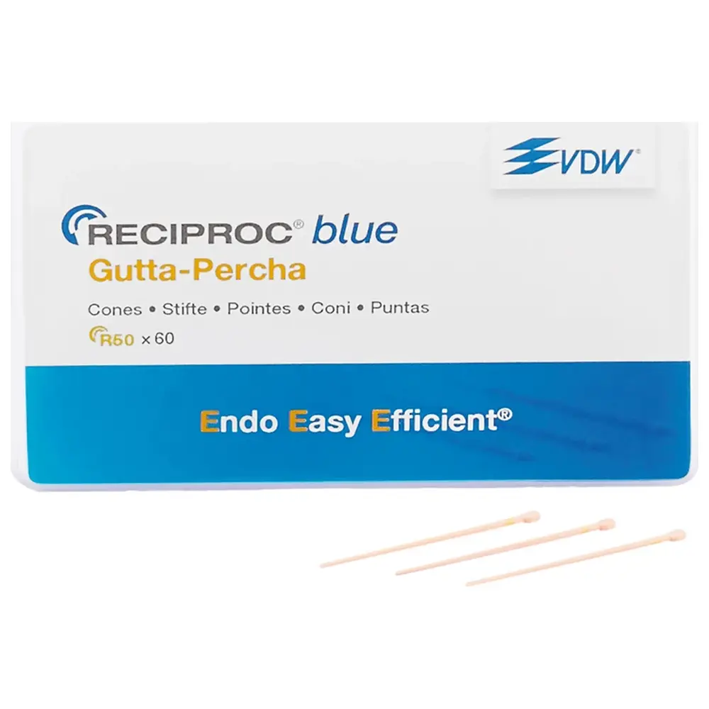 VDW RECIPROC® blue Guttaperchaspitzen - Packung 60 Stück ISO 050