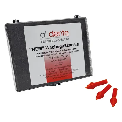 al dente Dentalprodukte GmbH NEM Gußsticks m.Reservoir 8mm Pa 150