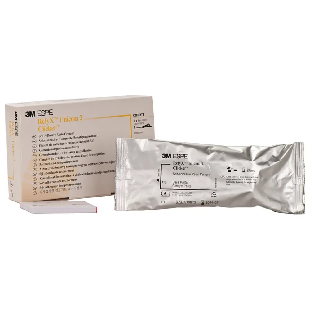 Solventum Dental Solutions RelyX™ Unicem 2 Clicker - Packung 11 g Clicker Dispenser transluzent, 1 Anmischblock