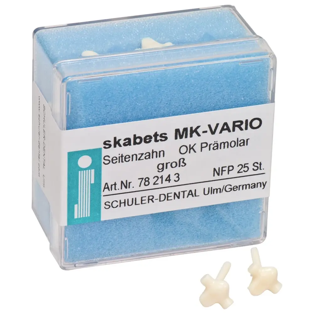 SCHULER-DENTAL skabets MK-VARIO - Nachfüllpackung 25 Stück Oberkiefer Prämolar groß