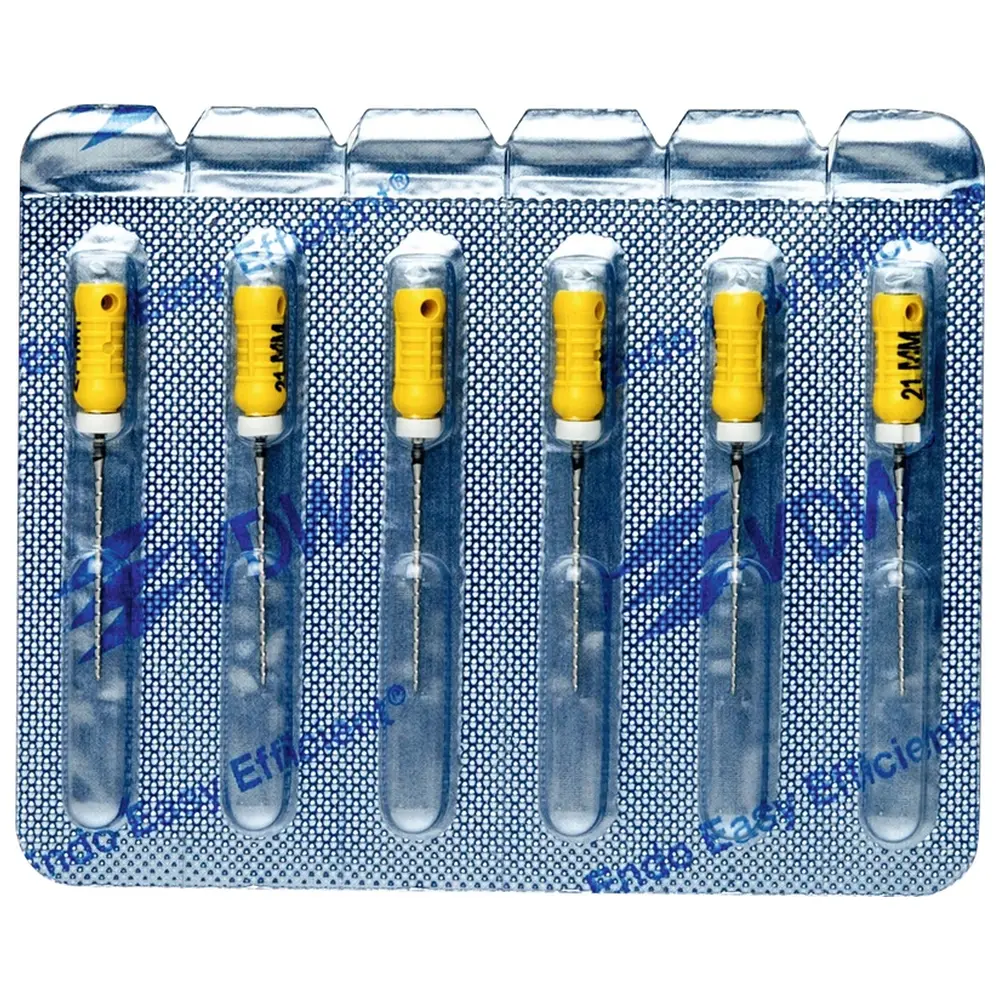 VDW STERILE Hedstroem Feilen - Blisterpackung 6 Stück 21 mm ISO 050